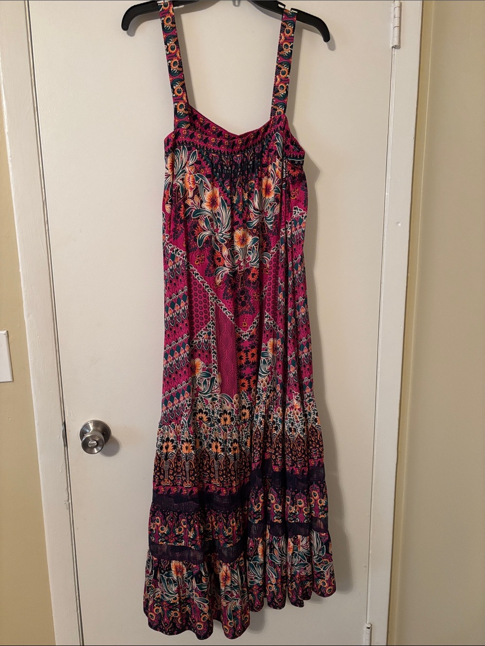 Anthropologie Lovett Tiered Floral Paisley Maxi Dress - Picture 2 of 5